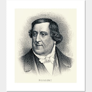 Composer Gioachino Antonio Rossini Posters and Art